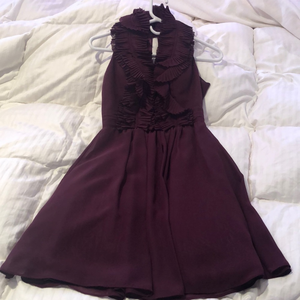 Plum cocktail dress. Boutique bought